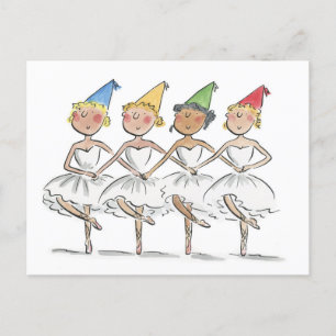 Swan Lake Party Postcard
