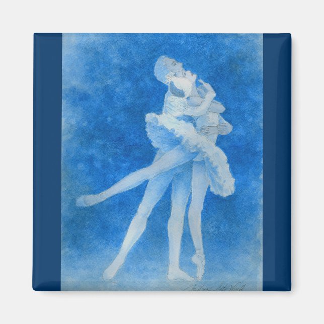 Swan Lake Pas de Deux Magnet (Front)