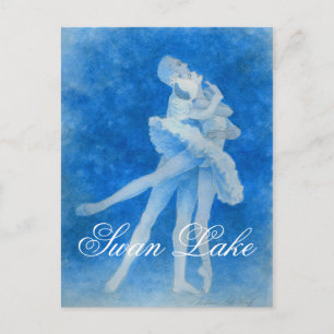 Swan Lake Pas de Deux Postcard