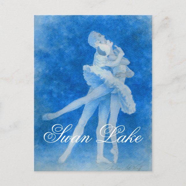 Swan Lake Pas de Deux Postcard (Front)