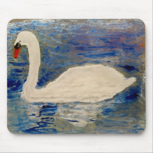 Swan Lake Reflections Mouse Mat