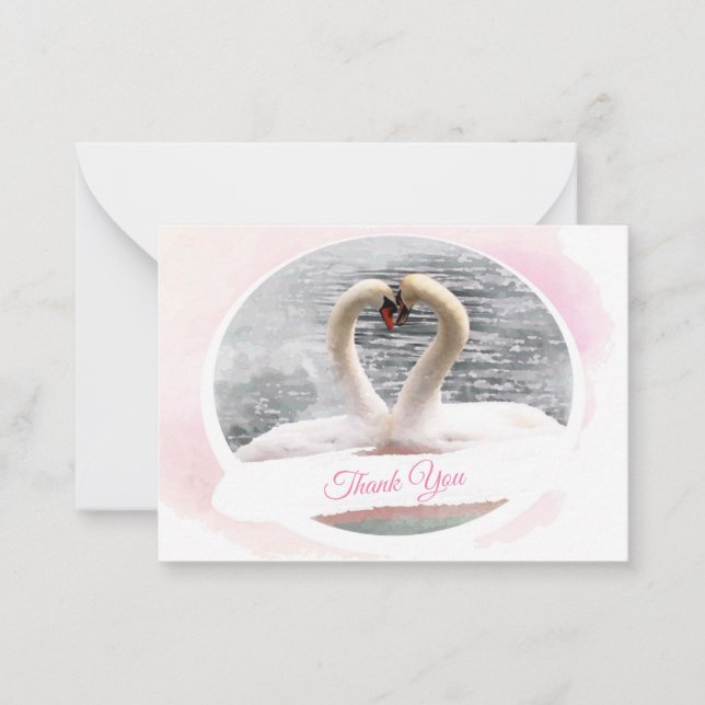 Swan Lake Thank You Card (Front)