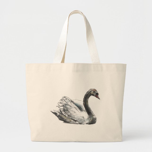 Swan Large Tote Bag (Front)