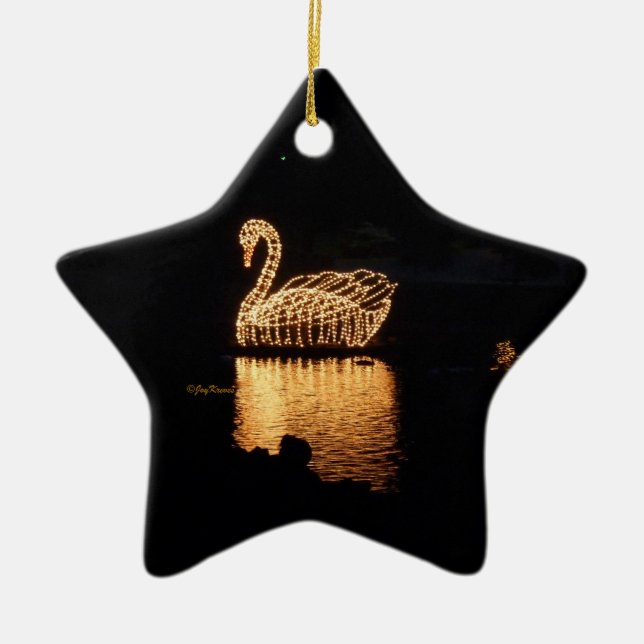 Swan Lights Ornament (Front)