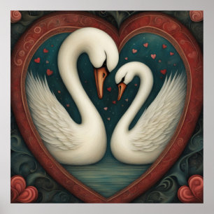 Swan Love 1 Poster