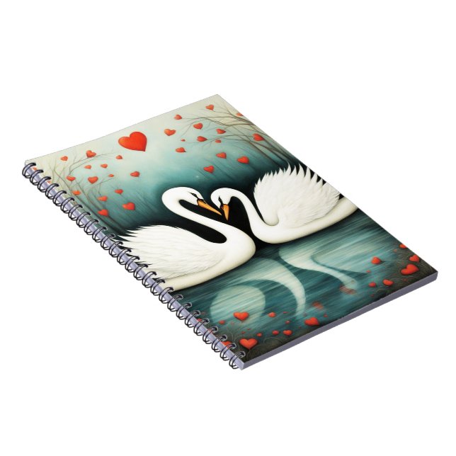 Swan Love 2 Notebook (Right Side)