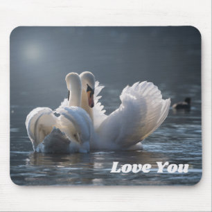 Swan-Love- Mouse Mat