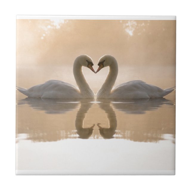 Swan Love Tile (Front)