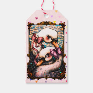 Swan lovers gift tags