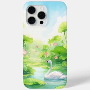 Swan Nature Embrace iPhone 15 Pro Max Case