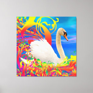 Swan Nest Canvas Print