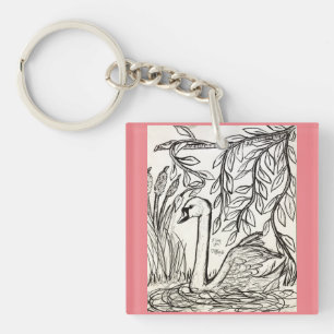 Swan of Serenity Key Ring