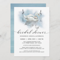 Swan on the Lake Watercolor Bridal Shower