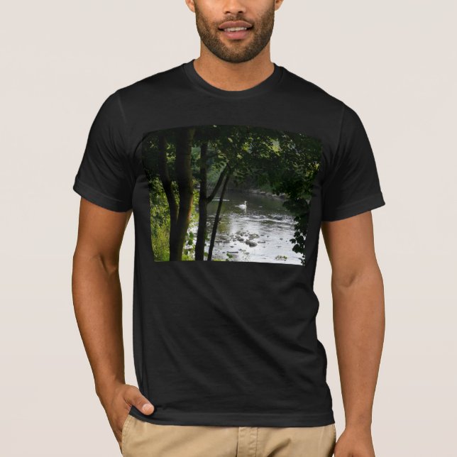 Swan on the River T-Shirt (Front)
