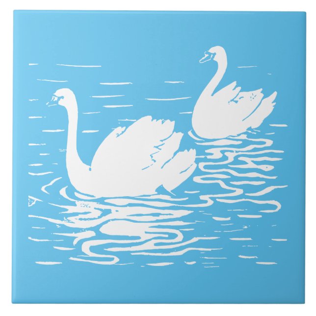 Swan Pair Tile (Front)