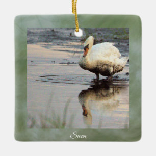 Swan Photo Ornament