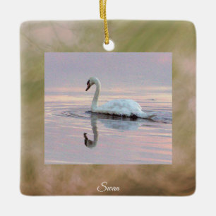 Swan Photo Ornament