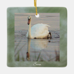 Swan Photo Ornament