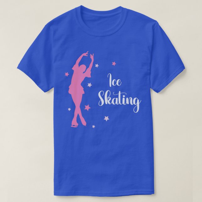 Swan Pink Lake Ice Skating Dance Figure 2 T-Shirt (Design Front)