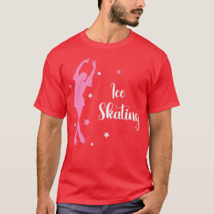 Swan Pink Lake Ice Skating Dance Figure 3 T-Shirt