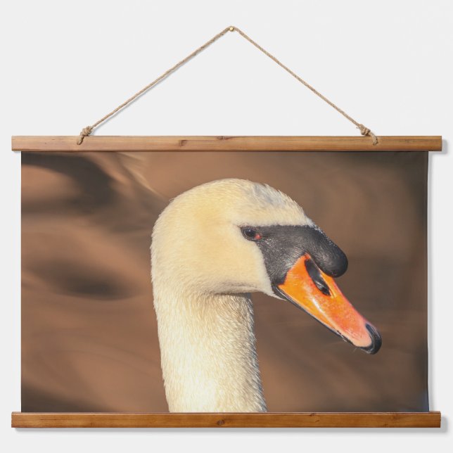 Swan Portrait Hanging Tapestry (Front)