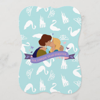 Swan Princess birthday card invite