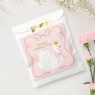 Swan Princess Birthday Favour Bags