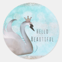 Swan Princess Glitter Birthday Party Custom Favour