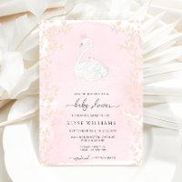 Swan Princess Pink Baby Shower
