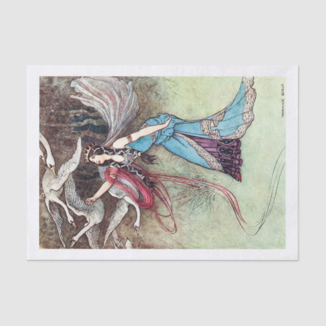 Swan Princess Tissue Paper (Front)