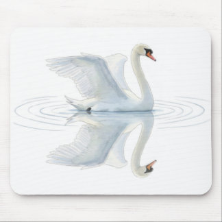 Swan Reflection Mouse Mat