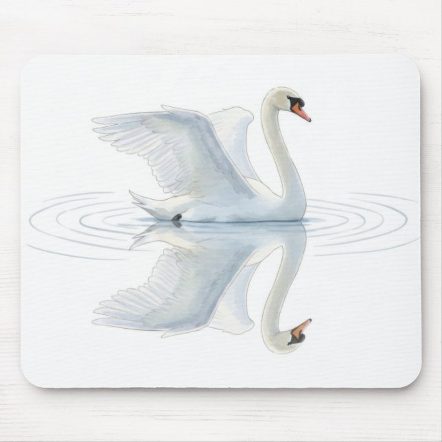 Swan Reflection Mouse Mat (Front)