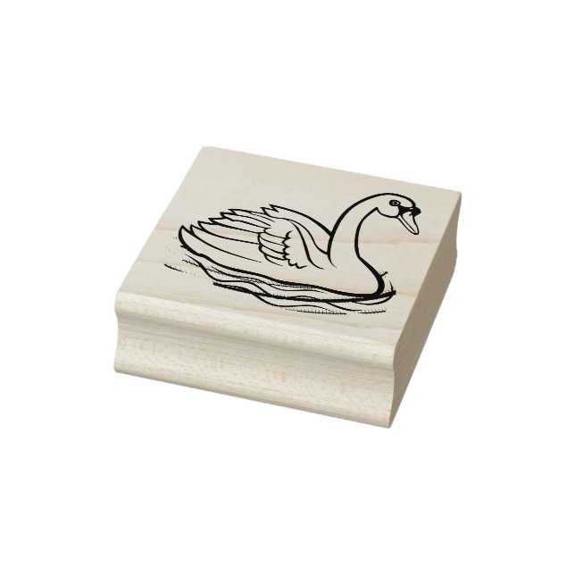 Swan Rubber Stamp (Stamp)