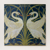 Swan, Rush and Iris by Walter Crane