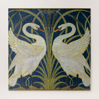 Swan, Rush and Iris by Walter Crane Jigsaw Puzzle