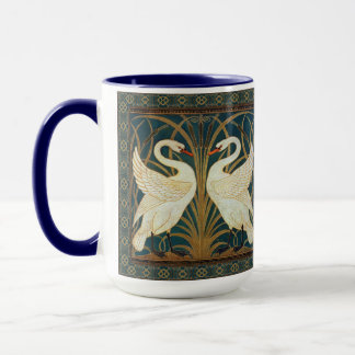 Swan, Rush, and Iris by Walter Crane Mug