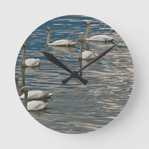 Swan Song Round Clock