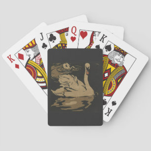 Swan - Square Animals Illustration Playing Cards