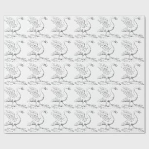Swan Symbol of Love and Fidelity Fine Art Wrapping Paper
