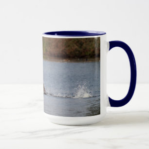 Swan Take-off, Wild Bird Photo Mug