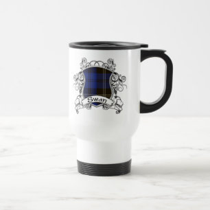 Swan Tartan Shield Travel Mug
