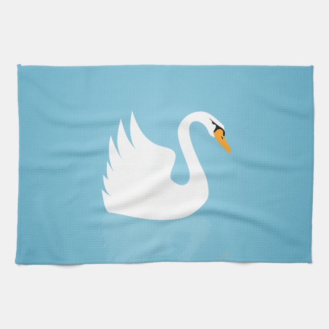 Swan Tea Towel (Horizontal)