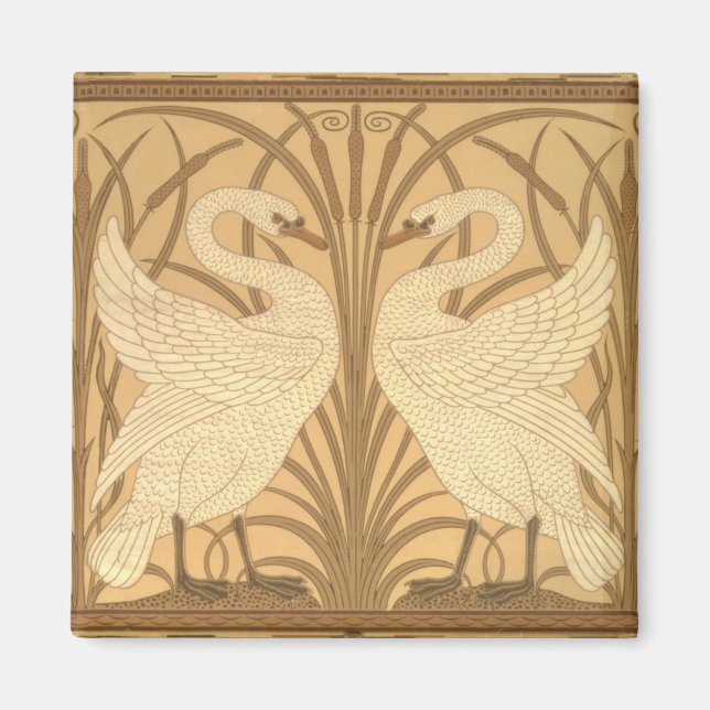 Swan wallpaper design magnet (Front)