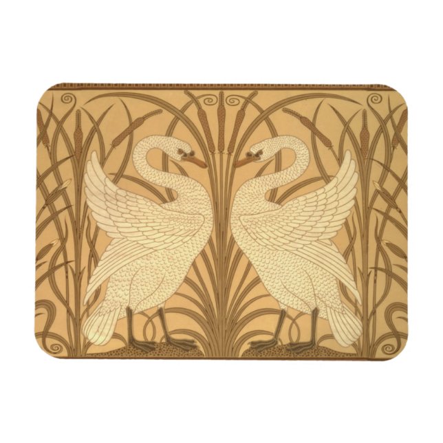 Swan wallpaper design magnet (Horizontal)