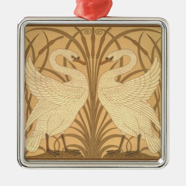 Swan wallpaper design metal tree decoration (Front)