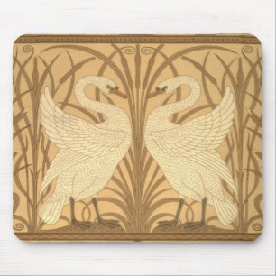 Swan wallpaper design mouse mat