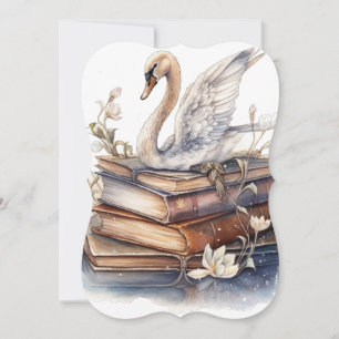 Swan Watercolor Card