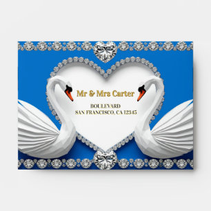 Swan Wedding Frame Blue Wedding Decor ✨ Envelope