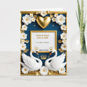 Swan Wedding Frame For Luxury Wedding Decor ✨ Programme