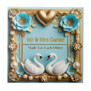 Swan Wedding Frame For Luxury Wedding Decor ✨ Tile